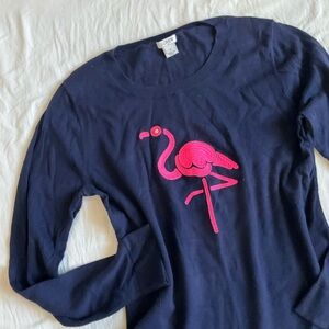 J.crew pink flamingo light knit sweater medium